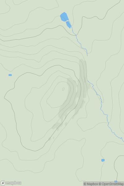 Thumbnail image for Hough Hill [Lancashire, Cheshire and S Pennines] [SJ968974] showing contour plot for surrounding peak